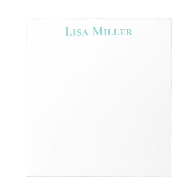 Nom personnalisé du Bloc-notes (Devant)