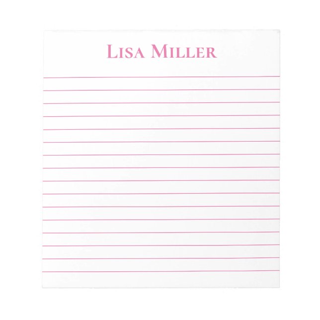 Nom personnalisé du Bloc-notes (Devant)