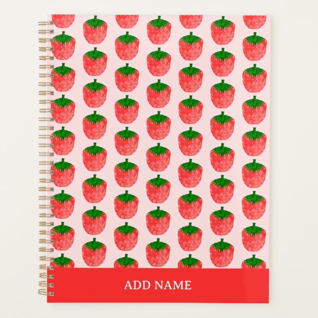 Nom personnalisé du Motif de fraises (Devant)