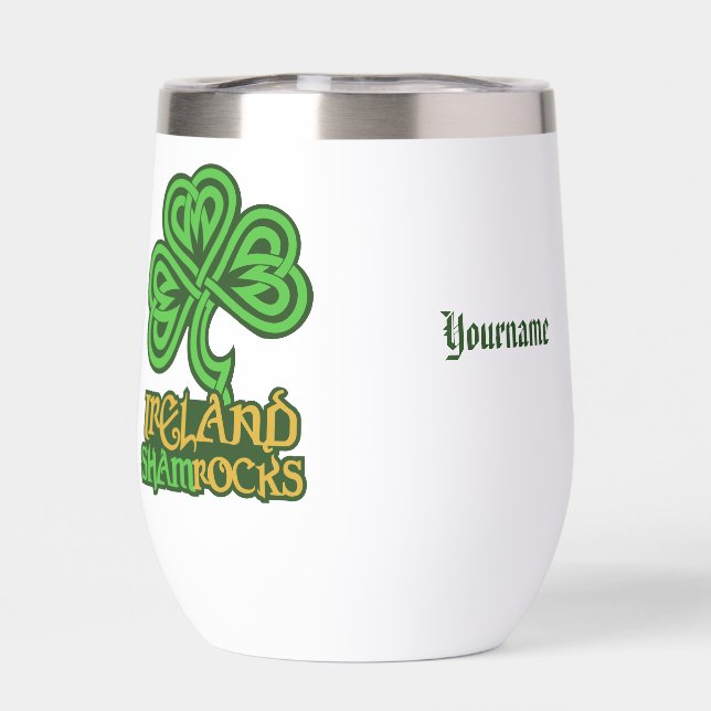 Nom personnalisé du Shamrock irlandais (Arrière)