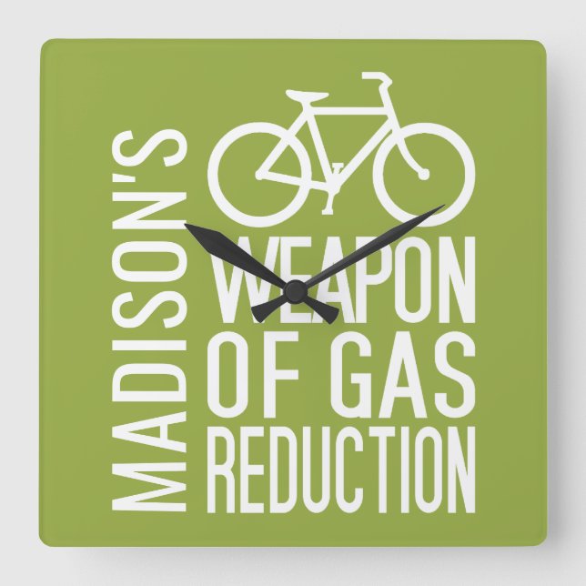 Nom personnalisé du vélo et horloge murale couleur (Recto)