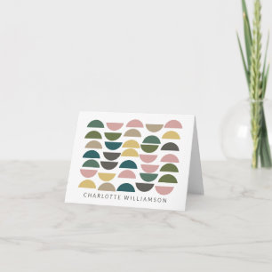 Nom personnalisé Earthy Pastels Géométrique Modern
