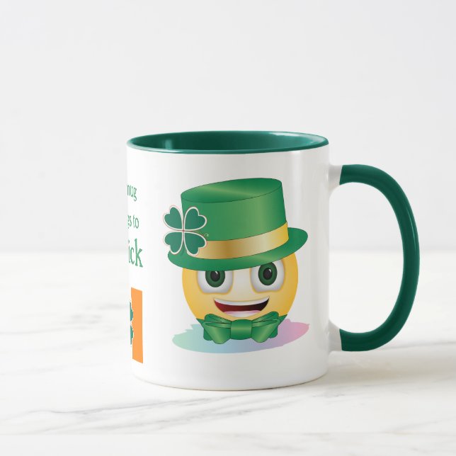 Nom personnalisé Emoji irlandais avec Mug Casquett (Droite)