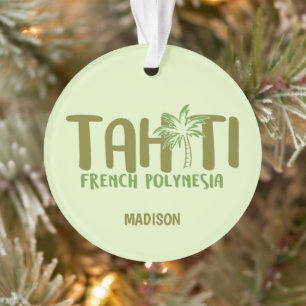 Nom personnalisé et couleur Tahiti