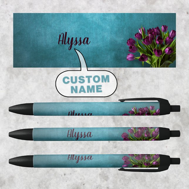 Nom personnalisé et élégant Tulipes Stylo (Bloom in Style: Personalized Tulips Pen 🌷)