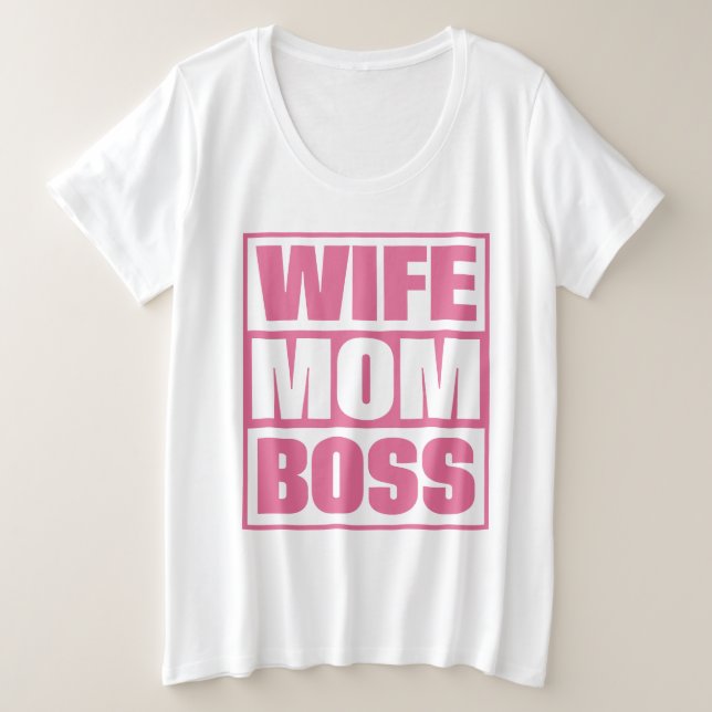 Nom personnalisé Femme - Maman - Patron (Design devant)
