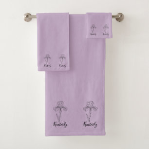 Nom personnalisé Février iris Fleur de naissance