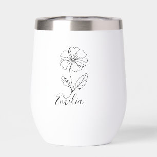 Nom personnalisé Février primrose Fleur de naissan