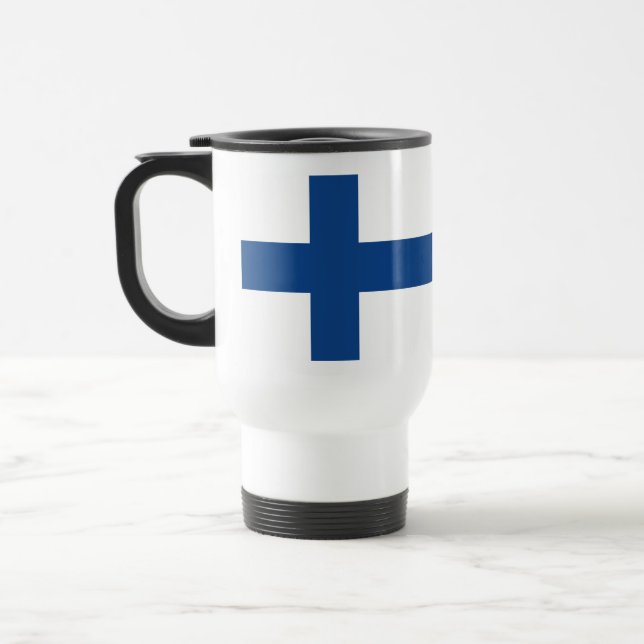 Nom personnalisé Finnois Drapeau tasses (Gauche)