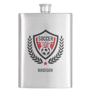 Nom personnalisé Flacon du logo de football