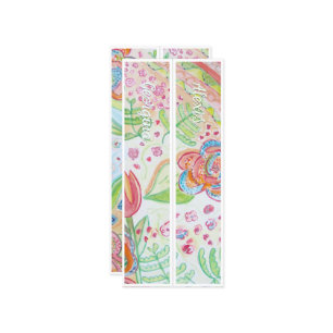 Nom personnalisé Fleurs lunaires Deux Signets