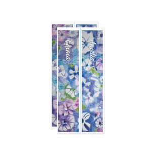 Nom personnalisé Fleurs lunaires Deux Signets