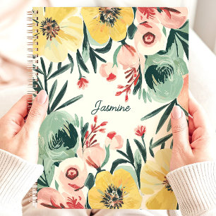 Nom personnalisé floral expressif audacieux mignon