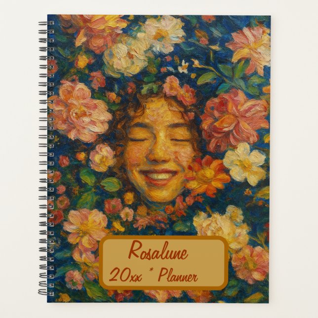 Nom personnalisé Floral Planner (Devant)