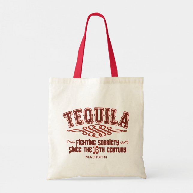 Nom personnalisé Funny Sac fourre-tout TEQUILA (Dos)