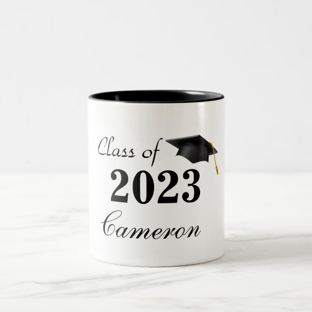 Nom personnalisé Grad Mug (Centre)