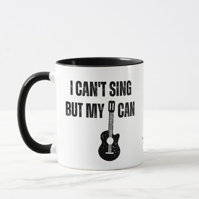 Nom personnalisé guitariste Mug (Gauche)