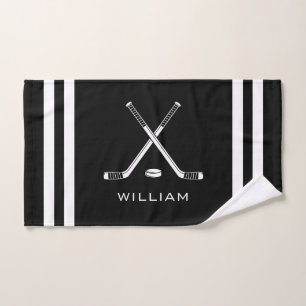Nom personnalisé Hockey sur glace Bandes noires