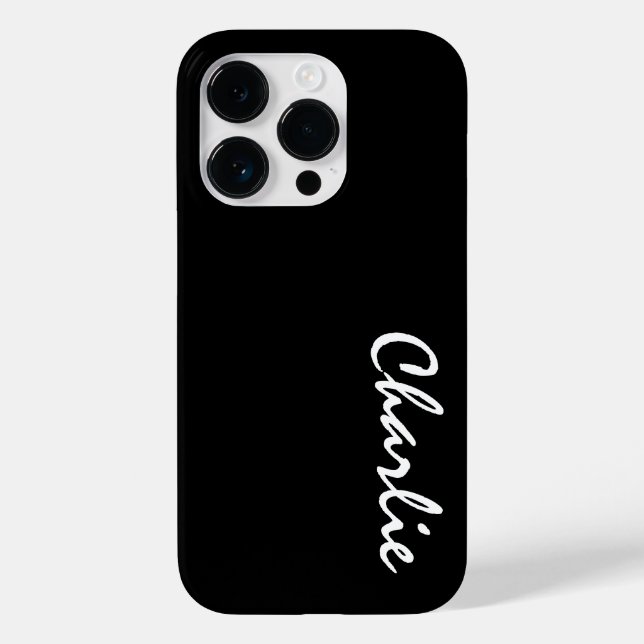 Nom personnalisé iPhone 14 Pro Coque (Verso)