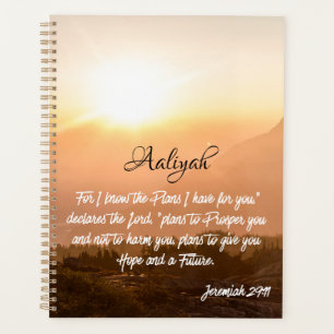 Nom personnalisé - Jeremiah 29:11 lever du soleil
