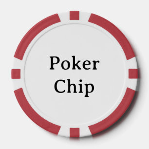 Nom personnalisé jeton de poker rouge