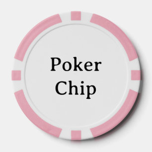 Nom personnalisé Jetons de poker rose