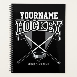 NOM Personnalisé Joueur de hockey Stick Puck Team