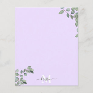 Nom personnalisé Lavender Eucalyptus
