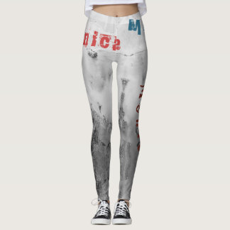 Nom personnalisé Leggings Black Pastel