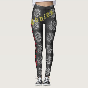 Nom personnalisé Leggings noirs