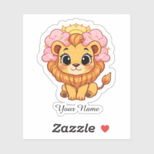Nom personnalisé Leo Sticker Céleste du Zodiaque C