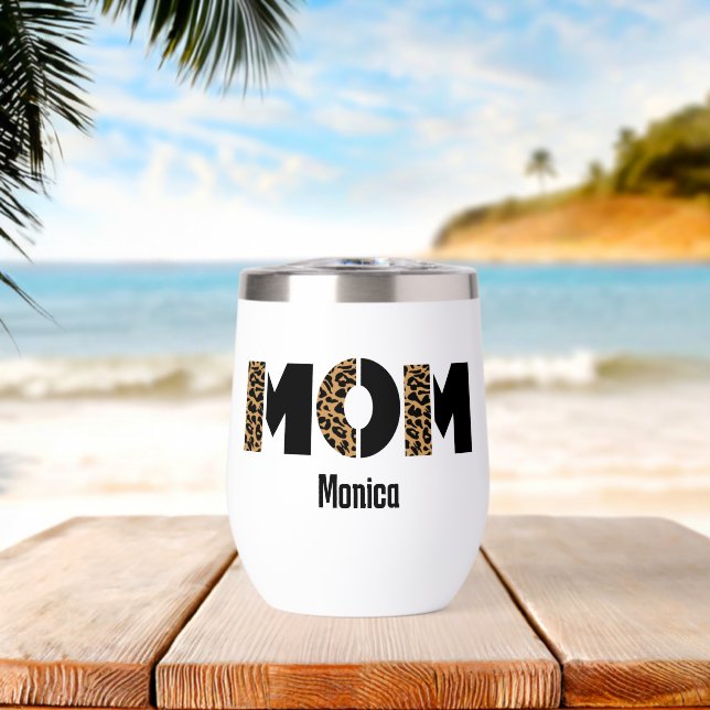 nom personnalisé maman  (Plage (pivotée))