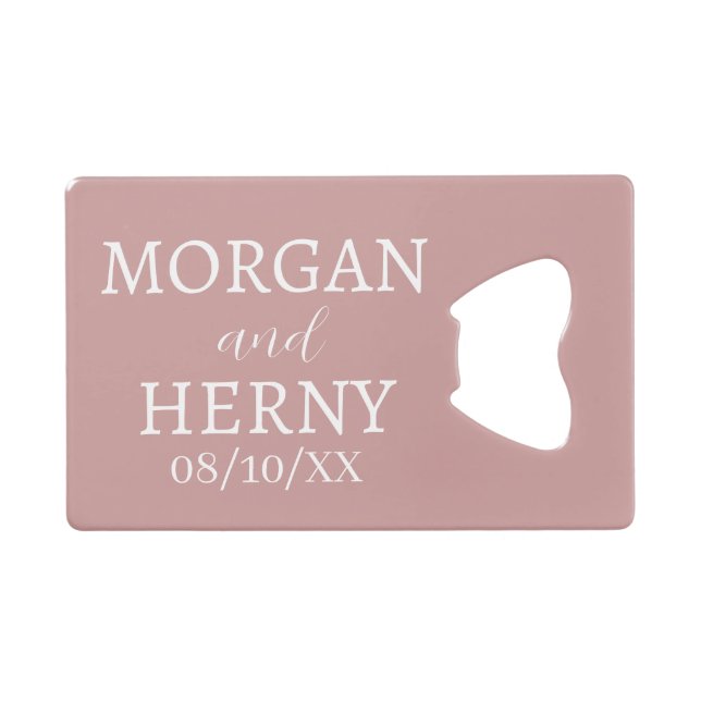 NOM PERSONNALISÉ MARIAGE STYLÉ MODERNE  (Devant (Horizontal))