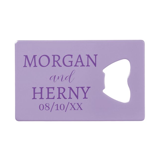 NOM PERSONNALISÉ MARIAGE STYLÉ MODERNE  (Devant (Horizontal))