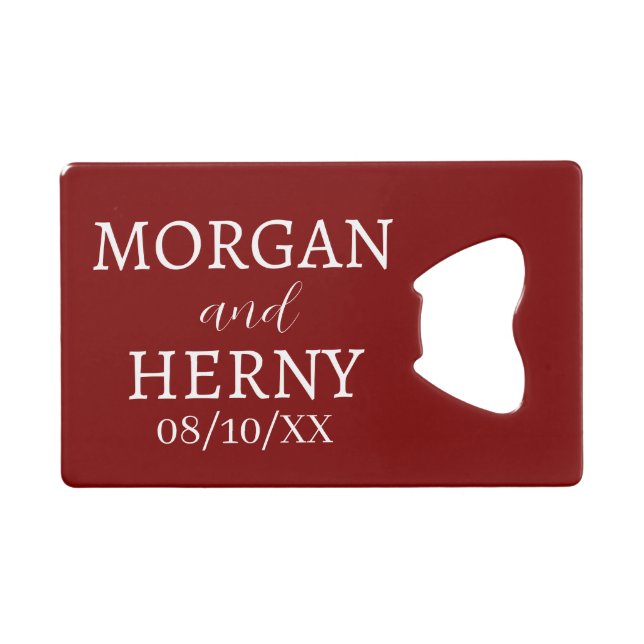 NOM PERSONNALISÉ MARIAGE STYLÉ MODERNE  (Devant (Horizontal))