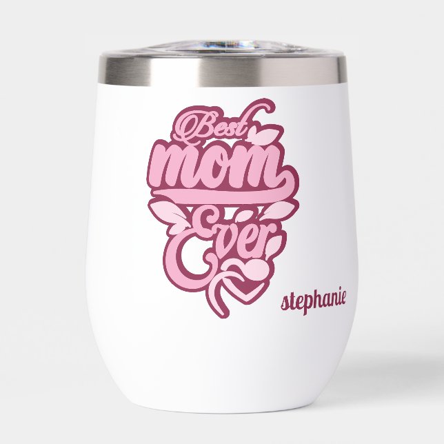 Nom personnalisé "Meilleure maman jamais" (Avant)