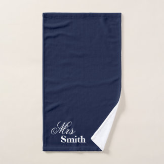 Nom personnalisé Mme Smith White Navy