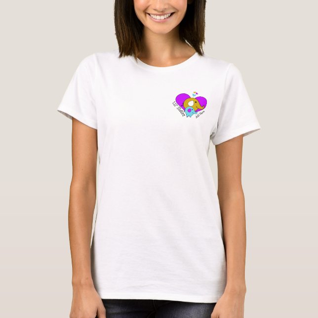 Nom personnalisé Mod Little Sister Elephant Sweat  (Devant)