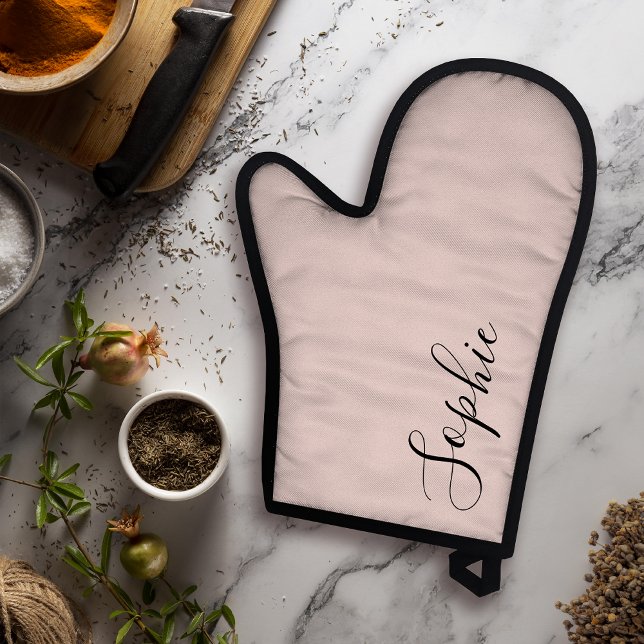 Nom personnalisé moderne Monogram Pastel Rose (Créateur téléchargé)