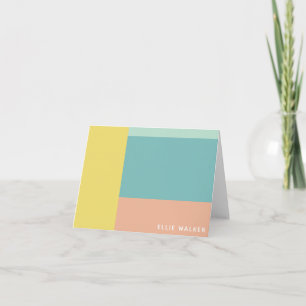Nom personnalisé Moderne Pastel Géométrique Design
