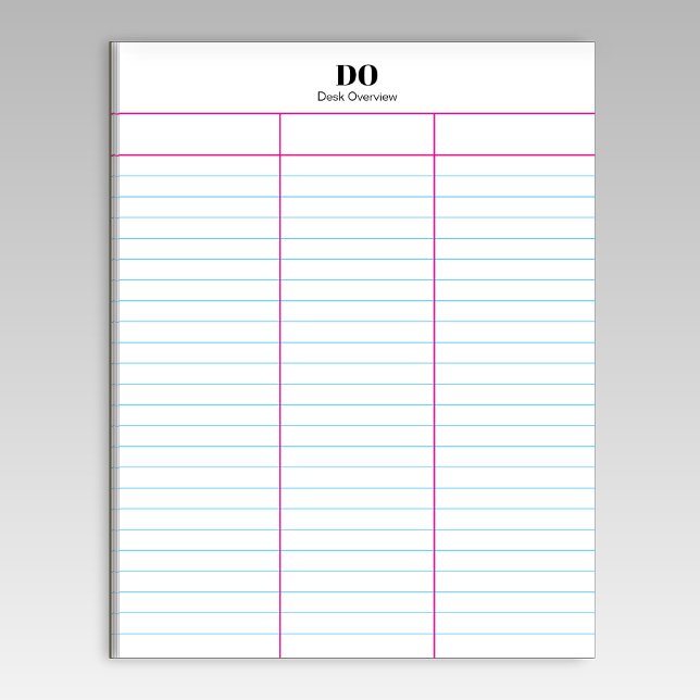 Nom personnalisé Monogramme Bloc-notes de trois co (Créateur téléchargé)