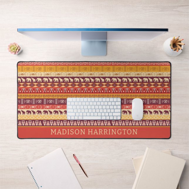 Nom personnalisé Motif africain (Bureau 1)