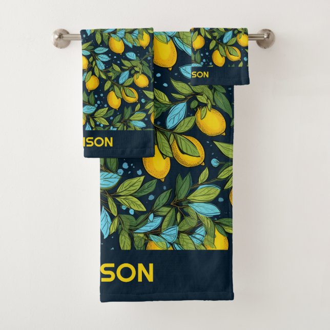 Nom personnalisé Motif citron (En situation)