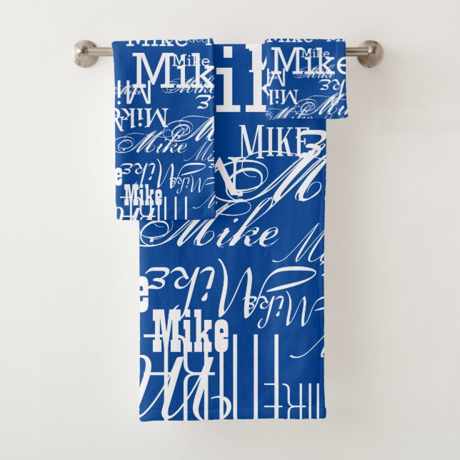 Nom personnalisé Motif sur couleur BLUE (En situation)