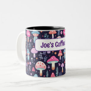 Nom personnalisé Mug cadeau de champignons