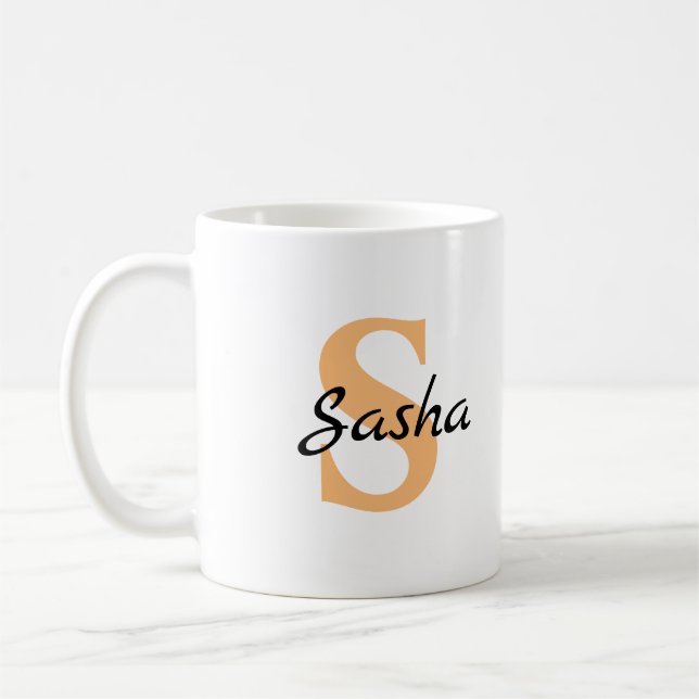 Nom personnalisé Mug Cadeau pour lui (Gauche)