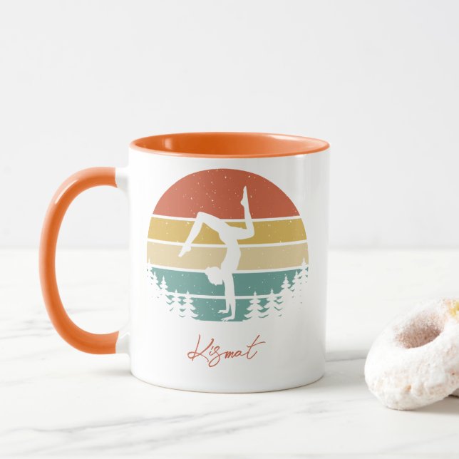 NOM PERSONNALISÉ MUG GYMNASTICS | CADEAU POUR GYMN (Avec donut)