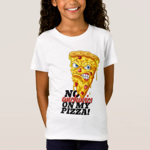 Nom Personnalisé No Anchovies Pizza T-Shirt