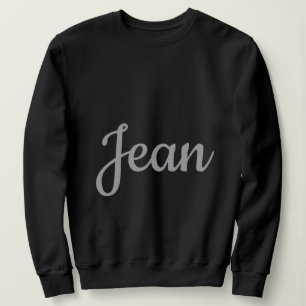 Nom personnalisé noir Sweatshirt féminin