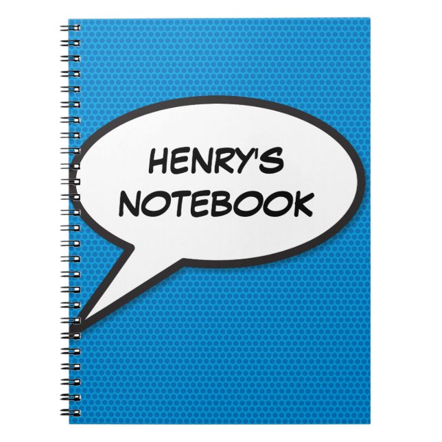 Nom Personnalisé Parole Bubble Rétro Comique Livre (Devant)